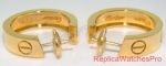 Top Grade Fake Cartier Love Earring all Yellow Gold